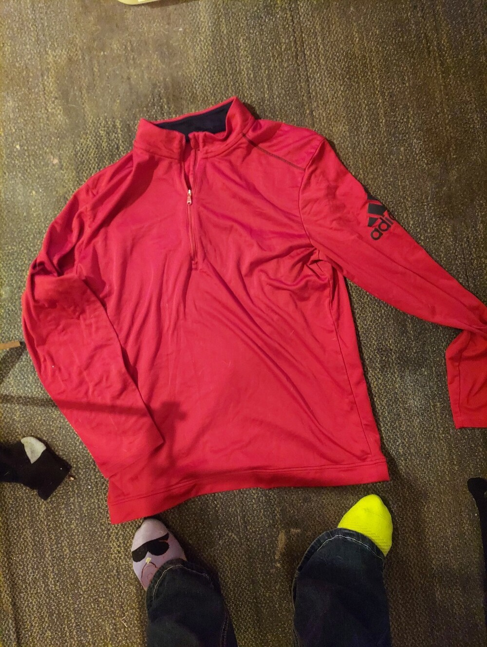 Mens Adiddas Quarter Zip